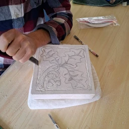 Relief Tile Carving