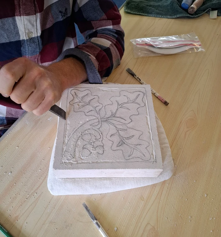Relief Tile Carving