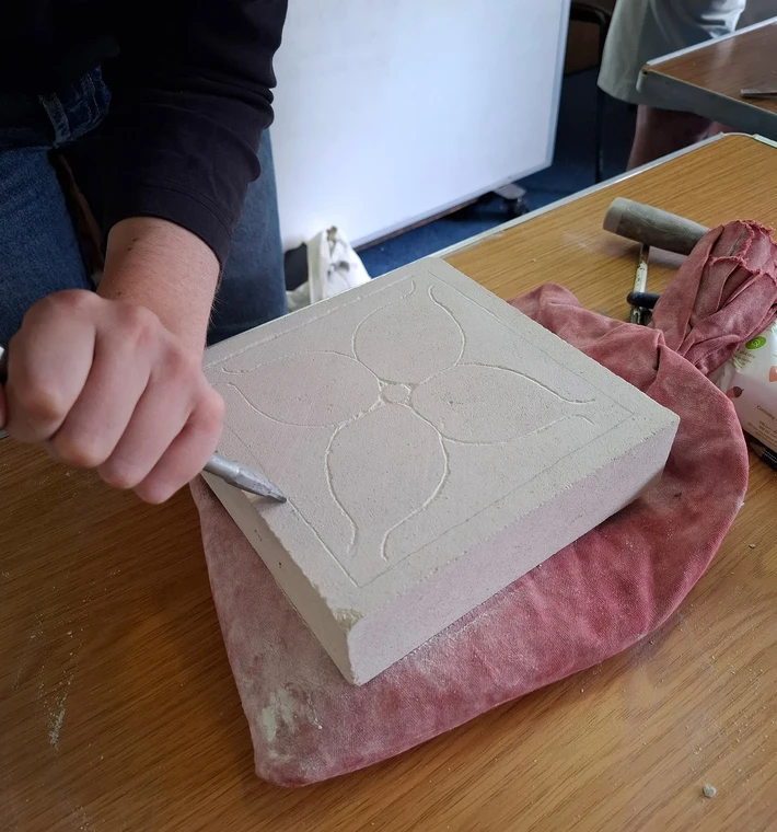 Relief Tile Carving2