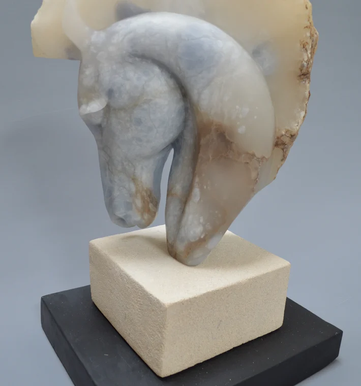 Areion Alabaster on Lmestone and Slate