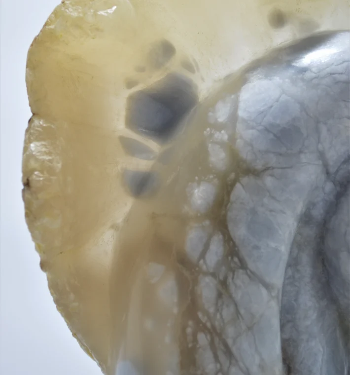 Areion Alabaster on Lmestone and Slate