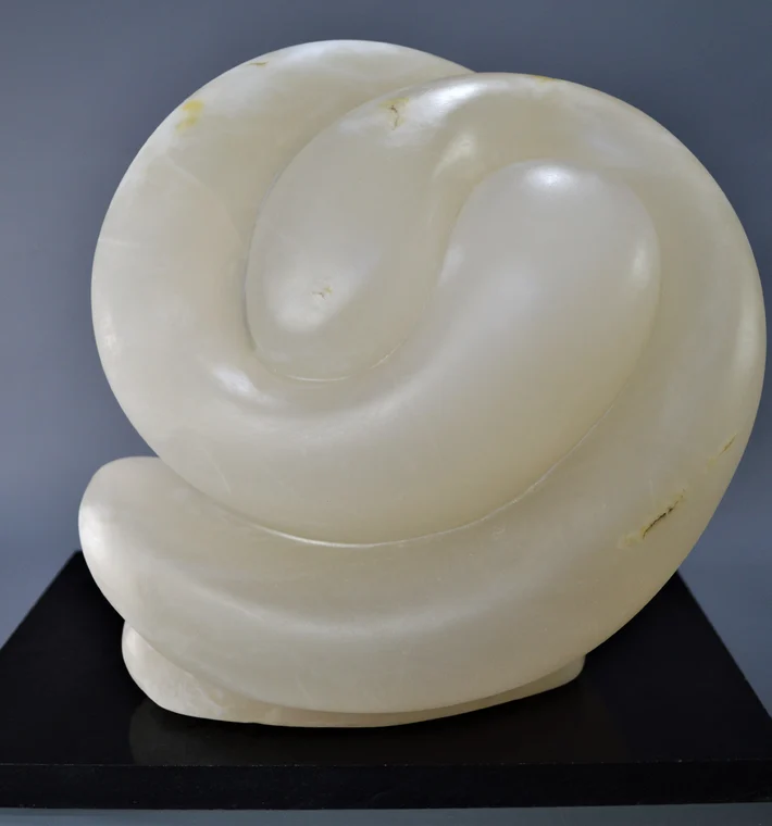 Entwined Alabaster on Marble